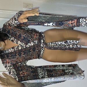 Rag & Bone Multicolor Paisley Kimono Top